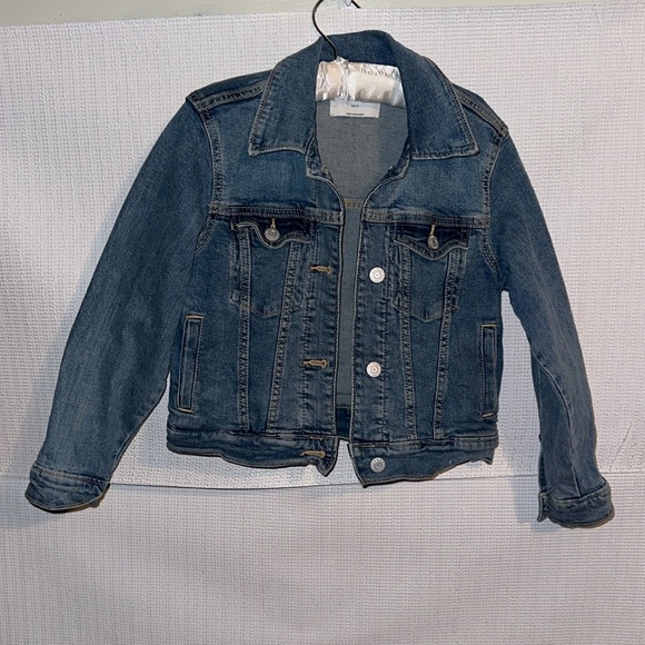 OLD NAVY Denim Jacket Girls Size Small 6-7 - Picture 1 of 5